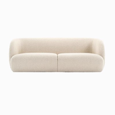 意式现代简约f单人三人休闲设计师创意沙发美容院酒店售楼部沙发