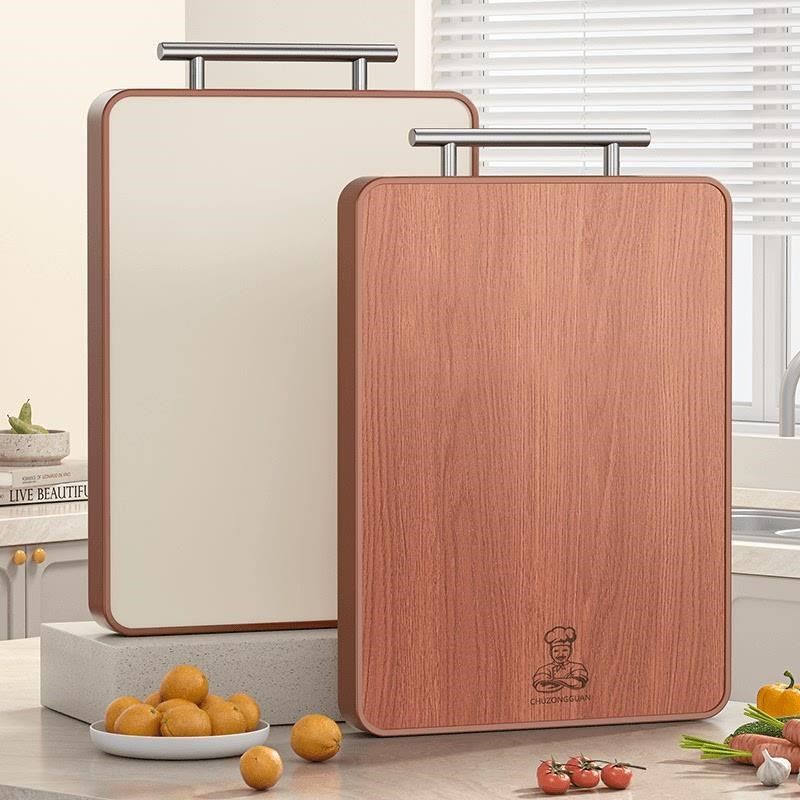 厨总管乌b檀木菜板实木家用大号加厚双面案板家用切菜板刀板方形