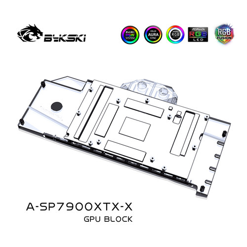 Bykski A-SP7900XTX-X 显卡水冷头 蓝宝石 RX7900 XTX Nitro