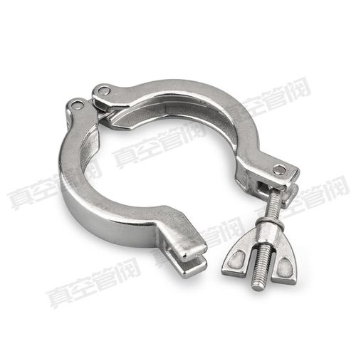 不锈钢卡箍快装卡箍真空卡箍304KF16/10/25/40铝合金卡箍氟胶支架