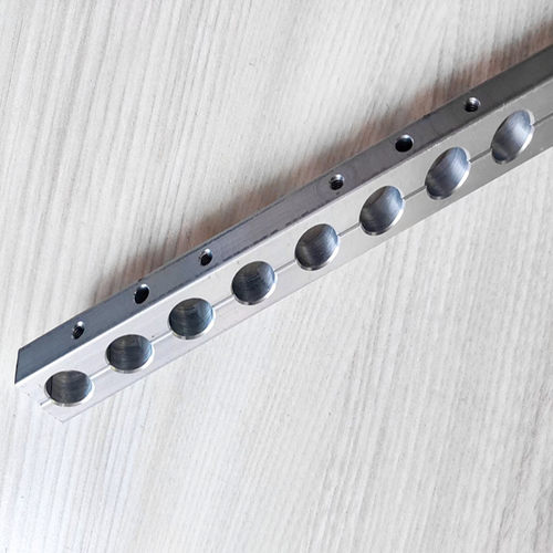 铝合金长条多孔管夹气管路固定连孔支架长方形多联孔管卡铝条卡座