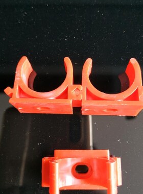 包邮400个 组合式扣接式1620mm红色管卡线U型卡扣迫码PVC固定管卡