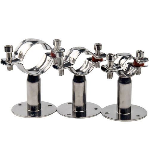 201带底盘不锈钢管支架管夹管卡卫生级管子夹量大免邮厂家直销