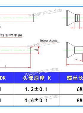 120KM4x44x18薄型沉头机螺钉304不锈钢120度黑色防锈盐雾螺丝
