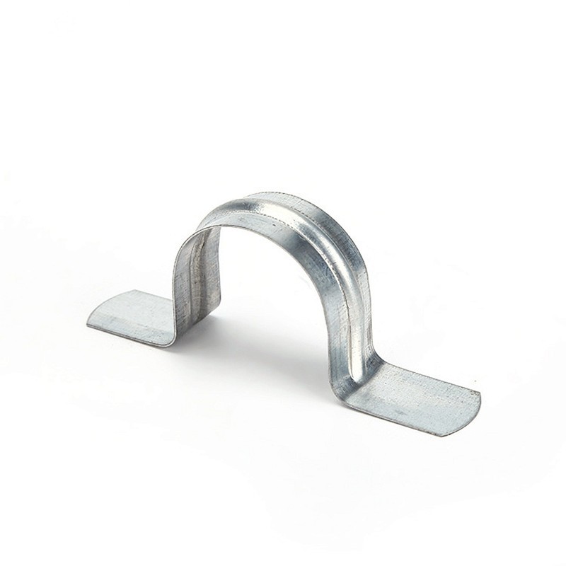 无孔骑马卡瓦斯枪专用镀锌铁皮加厚马鞍E卡欧姆卡管夹U型线卡20 2