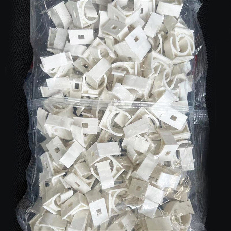 20pvcc迫码卡管卡固定16线管管夹25塑料u型卡扣3240平卡50mm墙卡