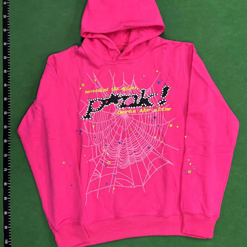 thumbnail for Sp5der sweatshirt spider webEuropean and American rap star young thug with the same hip-hop trend hoodie set