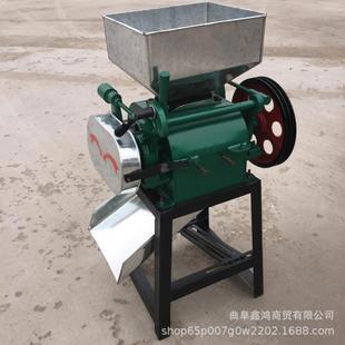 黄豆燕麦电动挤扁机小型杂粮电动挤扁机高粱核桃仁破碎挤扁机