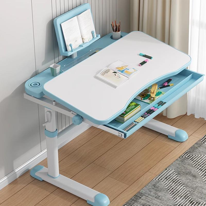 书桌手摇可升降桌子儿童学习桌小学生写字专用带抽屉桌家用课桌椅