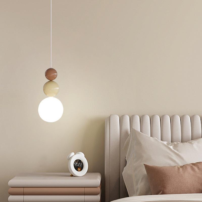 北欧现代简约床头柜吊灯卧室创意餐厅灯树脂网红民宿酒店儿童房灯