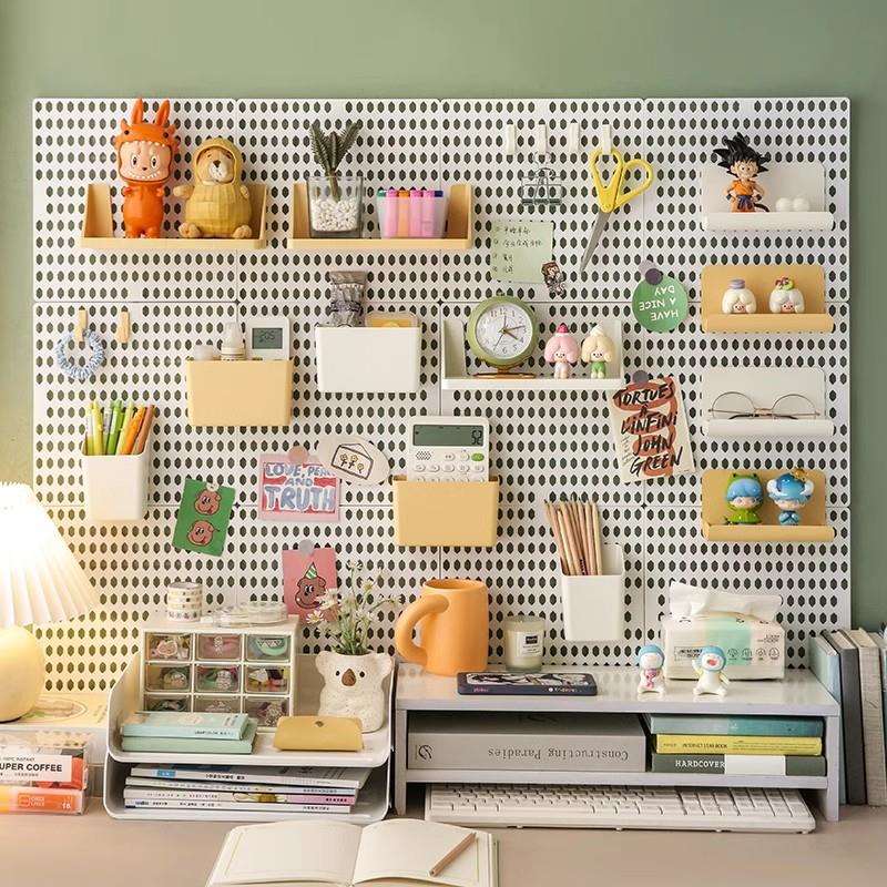 洞洞板置物架配件墙壁墙上宿舍挂墙墙面桌面书桌收纳免打孔洞之新