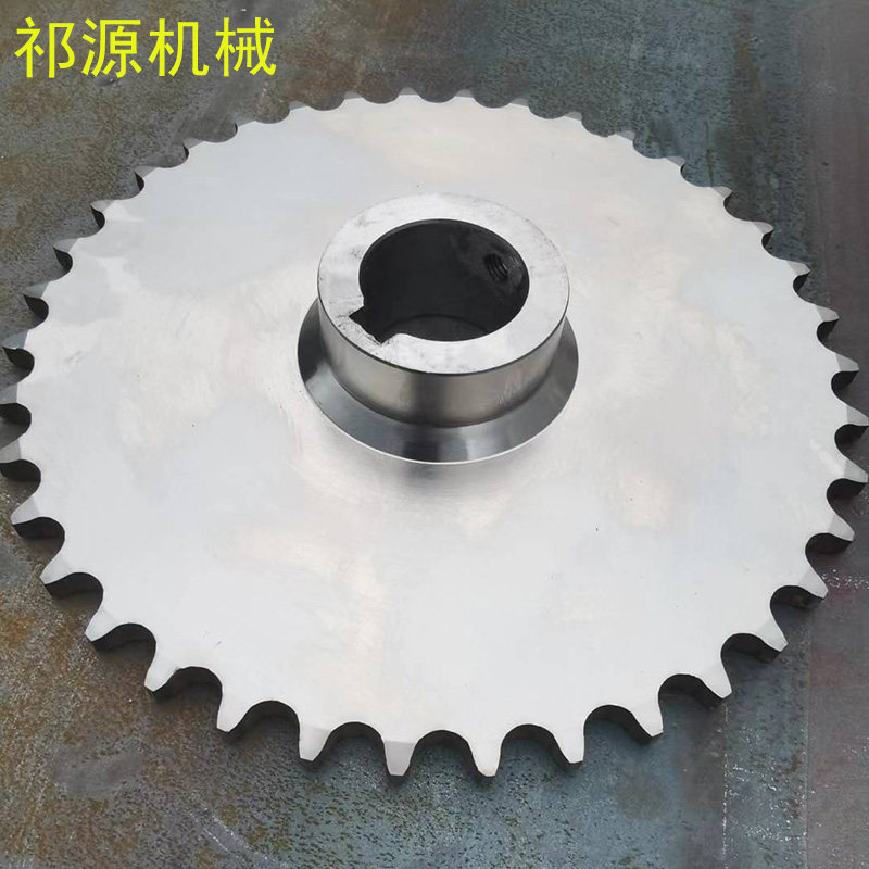 定做4分5分6分工业尺寸链轮配08B10A双排链条16齿20齿不锈钢链轮