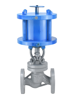 J641H-16C高温蒸汽铸钢法兰气动截止阀快速切断阀DN50 65 80 100