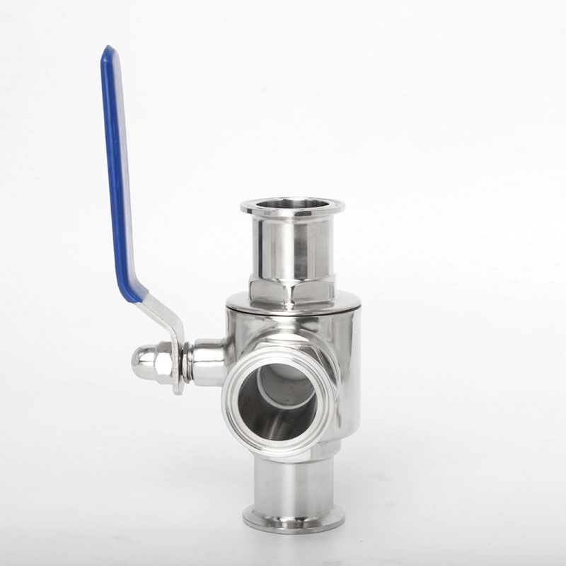 快装三通球阀304不锈钢卫生级卡箍式快开L型T型阀门