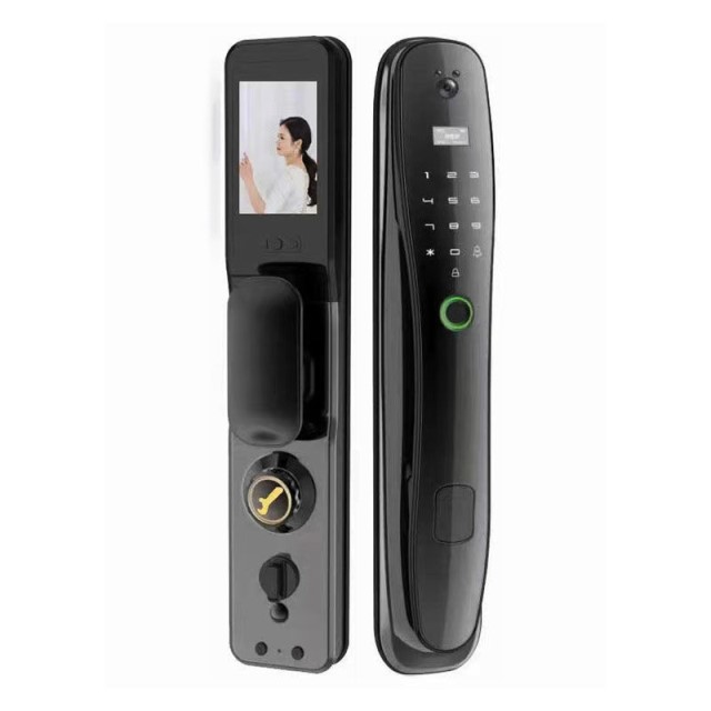 全自动指纹锁家用防盗门密码锁通用型智能门锁民宿大门锁联网远程