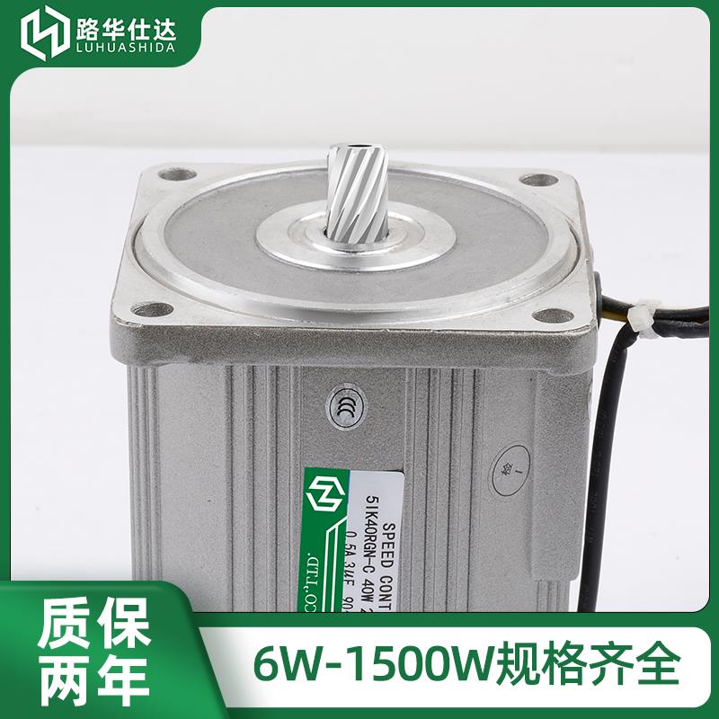 路华仕达减速电机可调变速220V/380V交流立式齿轮调速马达6W-750W
