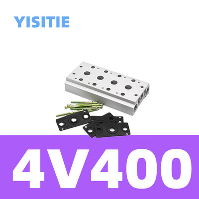 4V410-15电磁阀底座组合连接板汇流板阀板420430底板2F578912F位