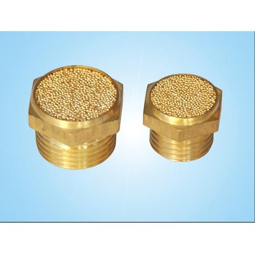 电磁阀平头消声器1/4消声器02  1/4消声器2分BSLM-02