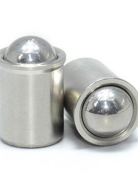 BSJT45XRF 6塞 8不锈钢轴 肩型头柱 无螺纹球台阶定位弹簧顶珠