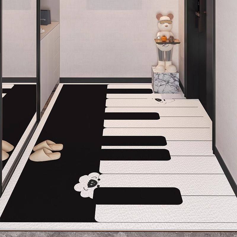 卡通钢琴键门口地垫pvc免洗可擦进门垫防水防滑入户地垫皮革脚垫,居家布艺,家用脚垫,淘宝优惠券,粉丝福利购,淘宝优惠卷