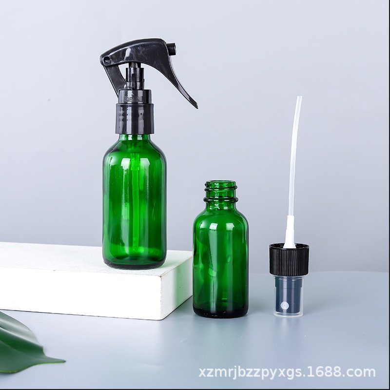 波士顿精油瓶30ml60ml滴管瓶喷雾瓶乳液瓶绿色避光瓶化妆品分