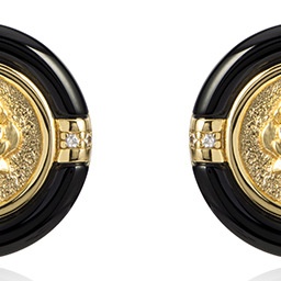 番禺银饰 红刚玉黑玛瑙玫瑰耳 环复古宫廷925银耳饰古厂家批发