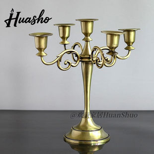 北欧式复古烛台家居摆件客厅咖啡厅主题餐厅饰品烛光晚餐道具礼品