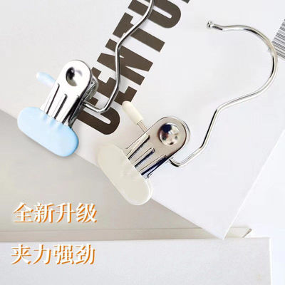 2025新款强力加宽防风不锈钢晾晒夹带钩无痕收纳家居服挂衣夹子