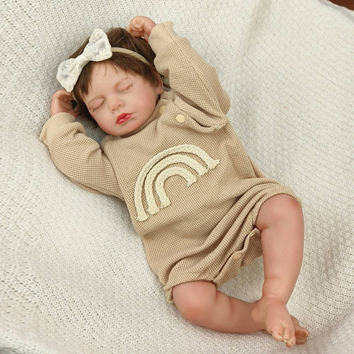 46cm Reborn Baby Doll LOULOU可爱仿真婴儿重生娃娃跨境电商货源