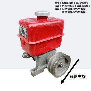 左旋右旋双路液压油泵 双向强升强降双向动力机液压泵齿轮泵总成