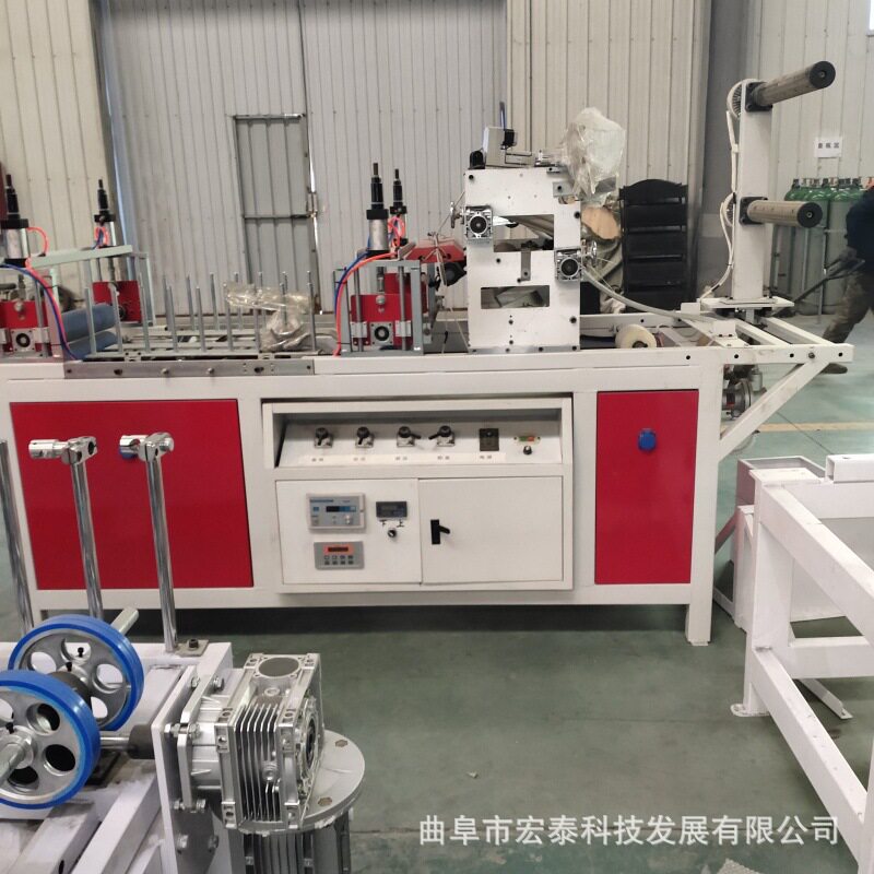 门套线板包覆机格栅板集成墙板木饰面覆膜机厂价宏泰科技供货