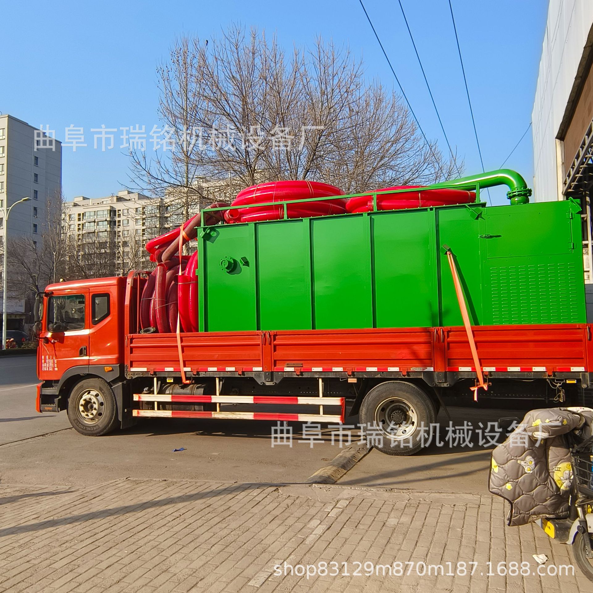 200型粉煤灰气力吸灰机 TGFF 5.2M移动式方箱清灰气力吸灰车瑞铭