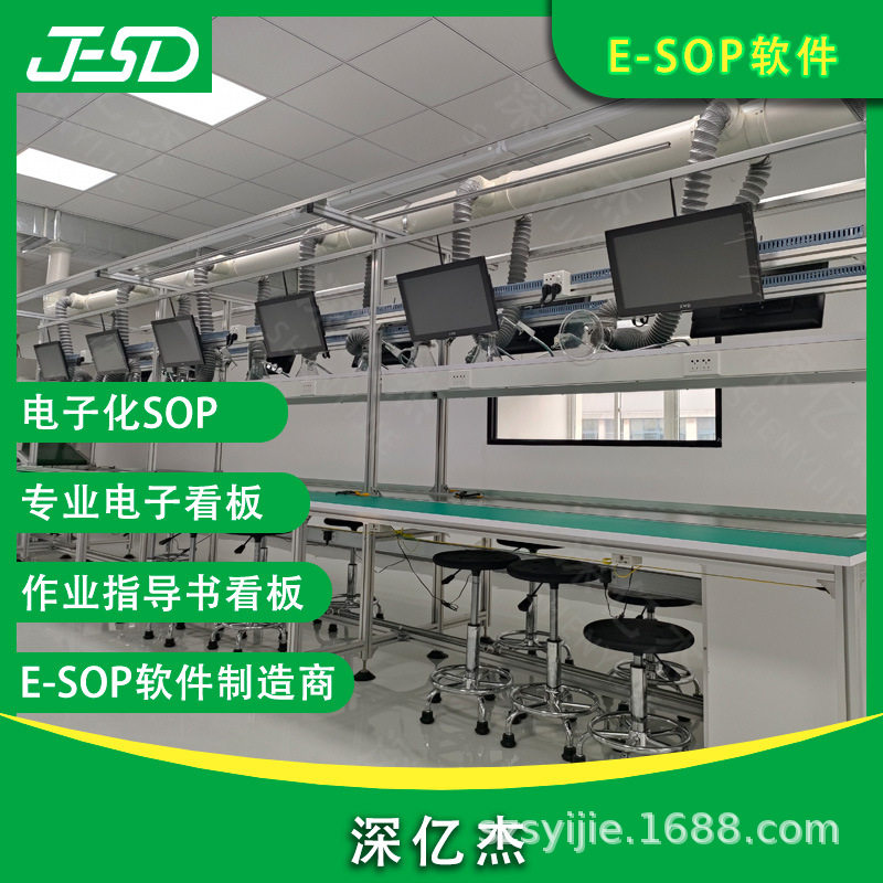 深亿杰 作业指导书管理系统 电子化sop电子看板显示系统
