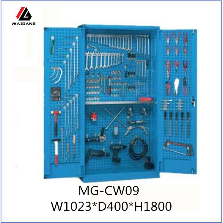 麦冈MG-CW09非标加厚五金工具柜双层双开门多功能组合工具储物柜