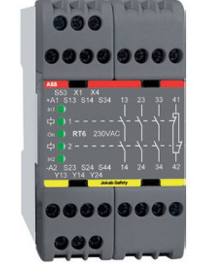 RT6 24DC安全继电器；双通道，3NO/1NC