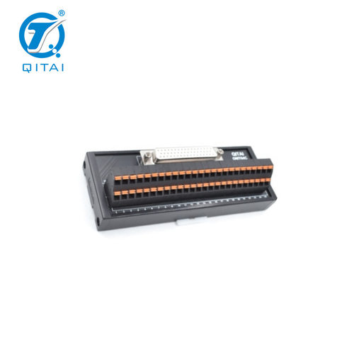 QMT04CSL 连接器转接端子台50位D-SUB公头电源分线盒器导轨式接线