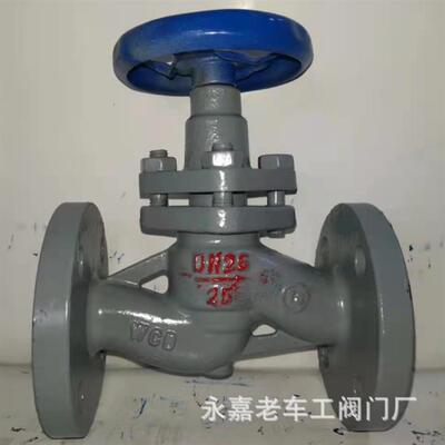 UJ41H柱塞截止阀UJ41W/H-16.25C铸钢不锈钢截止法兰柱塞阀DN100