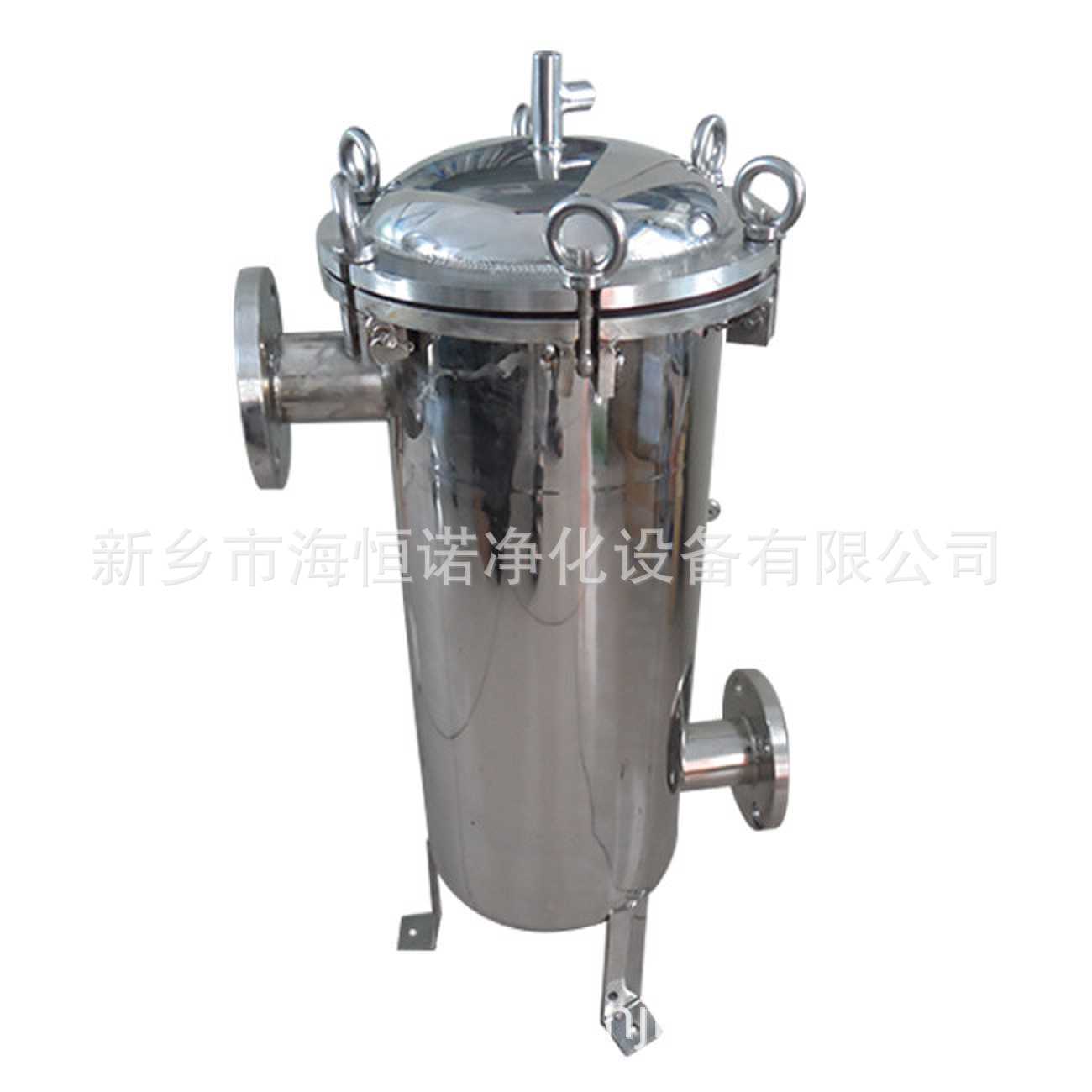 304不锈钢精密过滤器高压卡箍卡扣法兰吊环保安过滤器 海恒诺