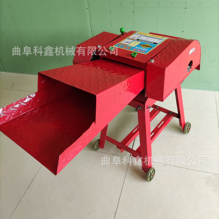 干湿玉米秸秆铡草机 科鑫家用小型电动碎草机 养殖牛羊饲料切段机