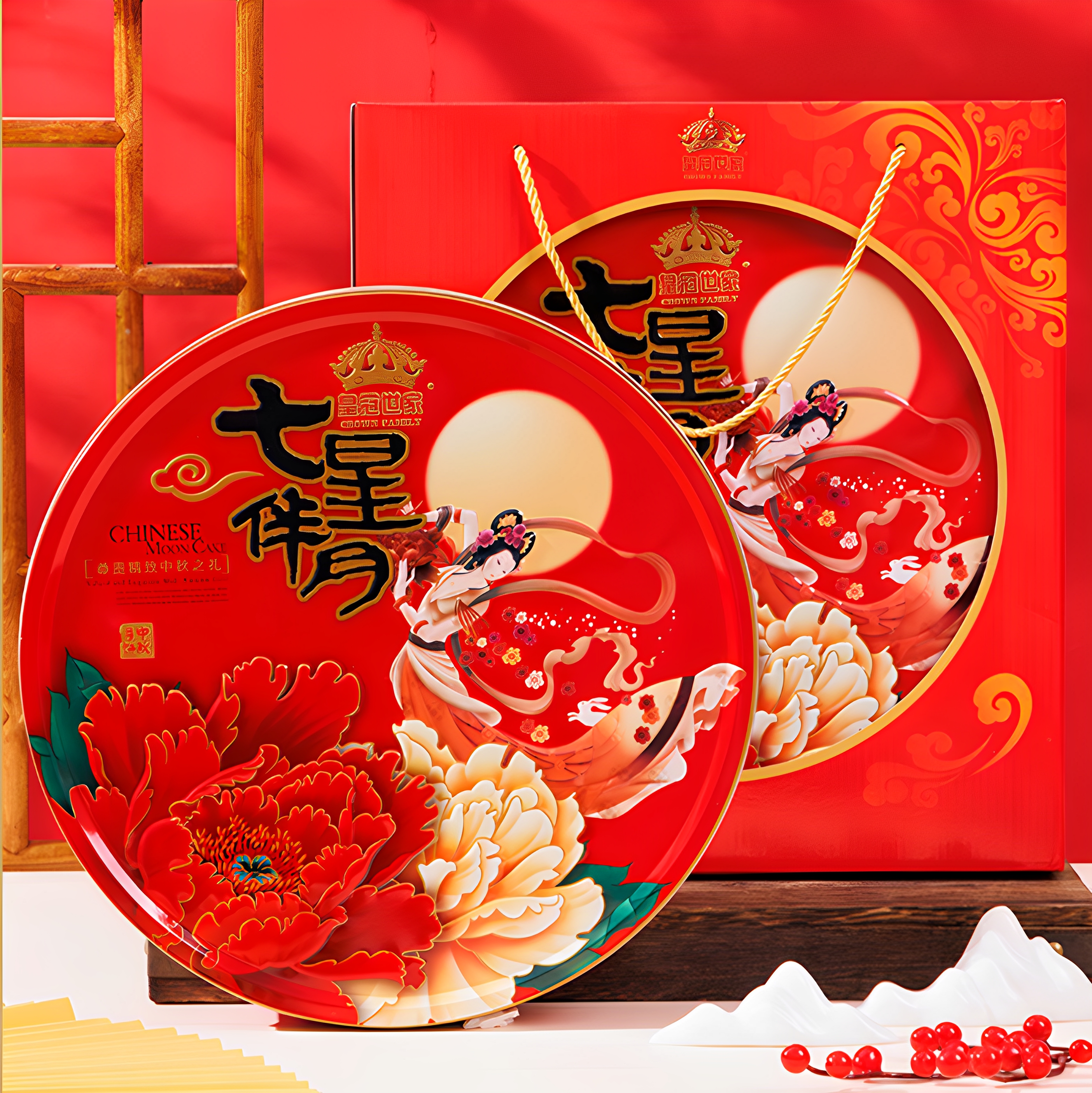 皇冠世家广式月饼多口味礼盒915g
