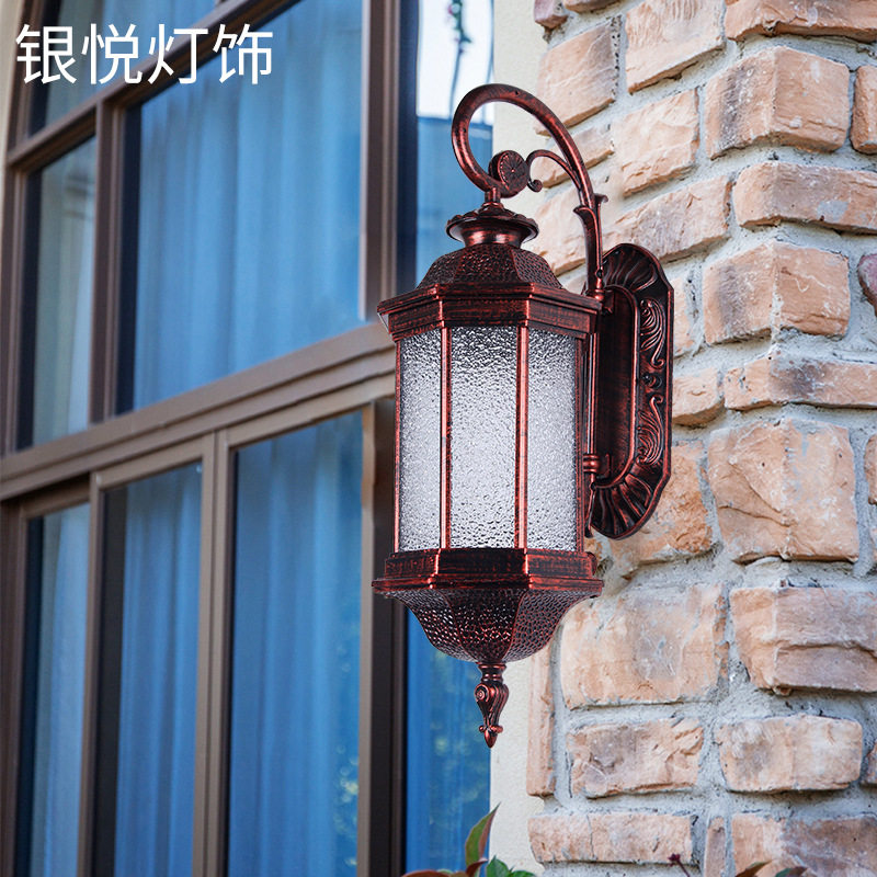 欧式复古壁灯庭院花园别墅室LED酒店景观花园花瓣灯节能庭院灯