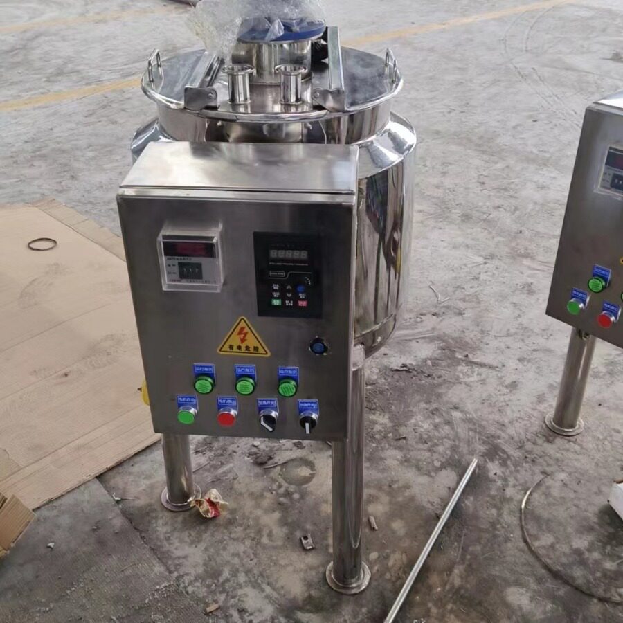 鹿富供应不锈钢反应釜电加热搅拌罐小型液体搅拌罐化工溶剂搅拌罐