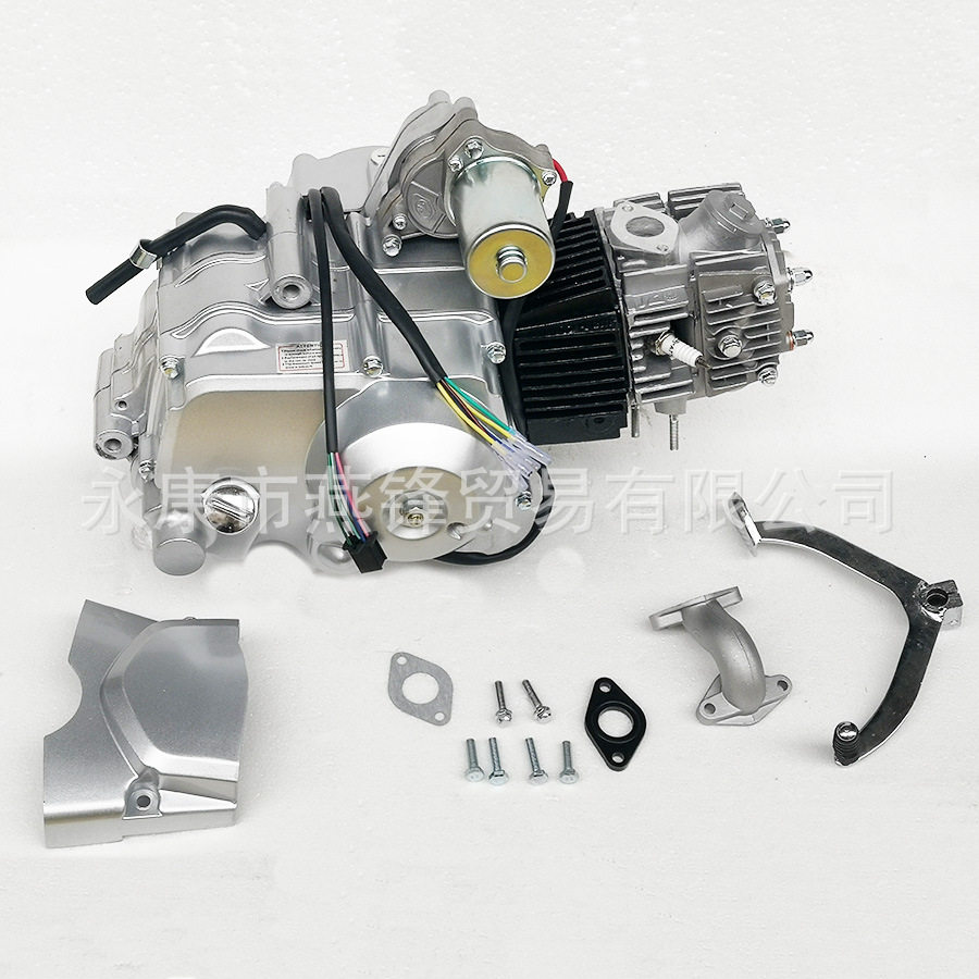 110CC 125CC带倒档发动机沙滩车卡丁车电启动自动离合汽油机1+1档