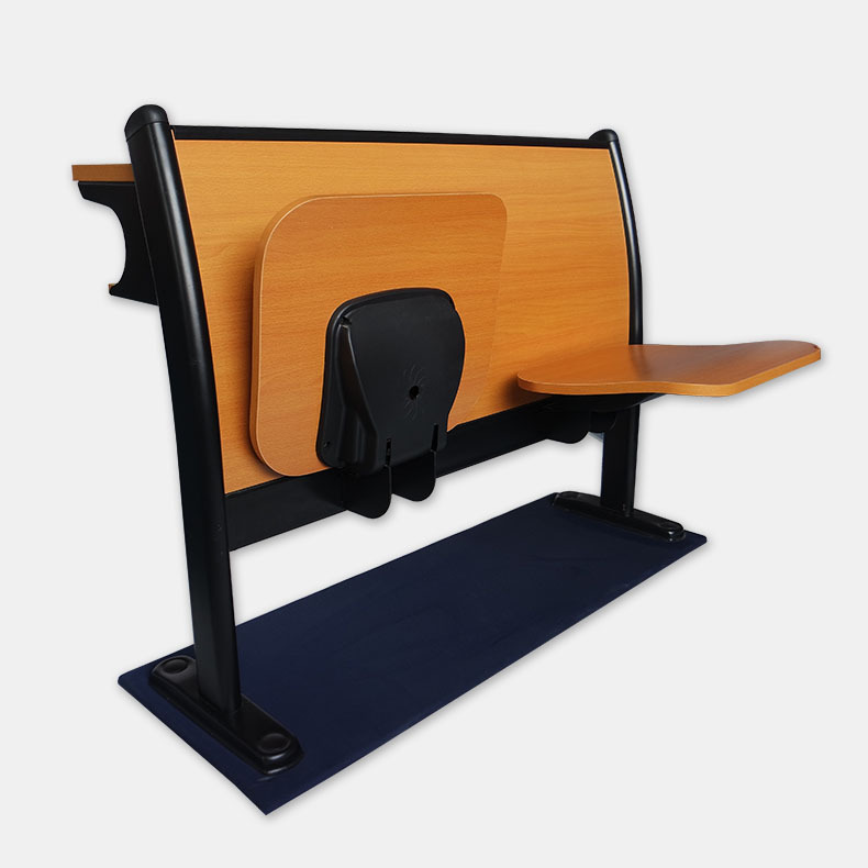 学校连排桌椅学校阶梯教室排椅固定写字板公共座椅课桌椅阶梯桌椅