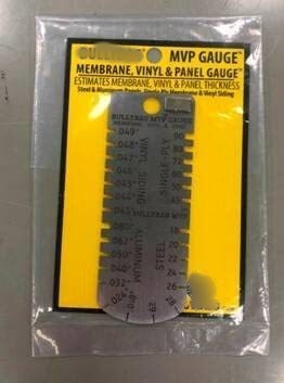 MVP Gauge - Membrane, Vinyl & Panel Gauge铁尺