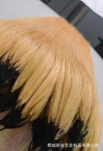 二代羽毛接发漂8度色做彩色头发直接上色真发漂色漂色羽毛接发
