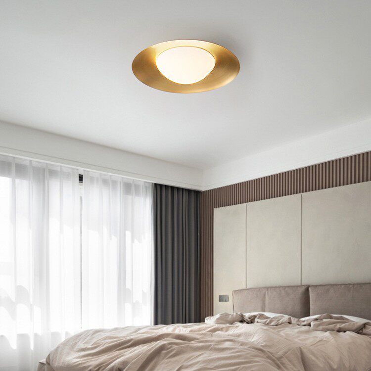 极简全铜吸顶灯后现代简约客厅创意北欧轻奢卧室书房过儿童房道灯