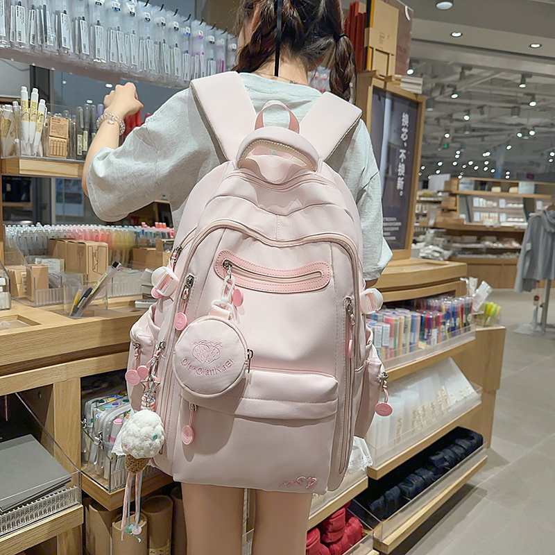 书包女初中生高颜值ins大容量百搭高中生韩系校园背包女生双肩包