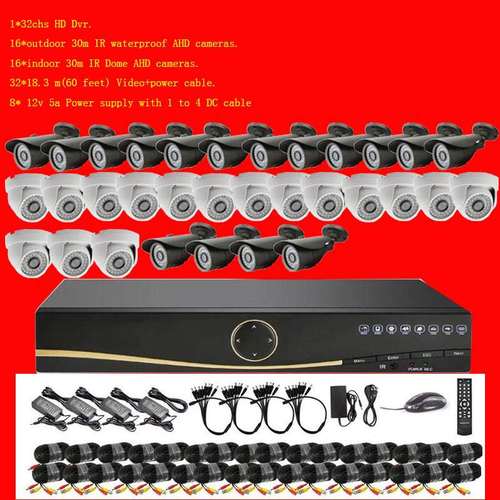 32CH 5MP HDMI CCTV System 32CH DVR kit 32路监控系统 监控工程