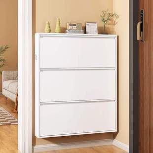 钢制鞋柜家用门口楼道大容量铁皮柜收纳入户玄关多功能翻斗柜